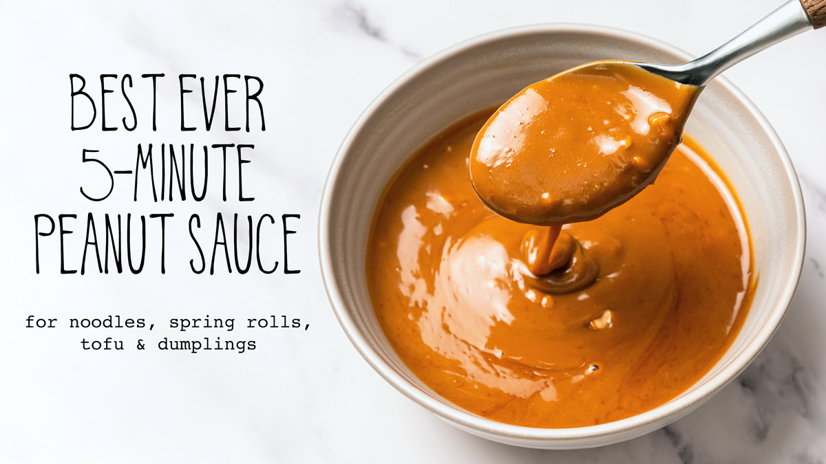 Easy 5-Minute Peanut Butter Sauce: Perfect Dessert Topping